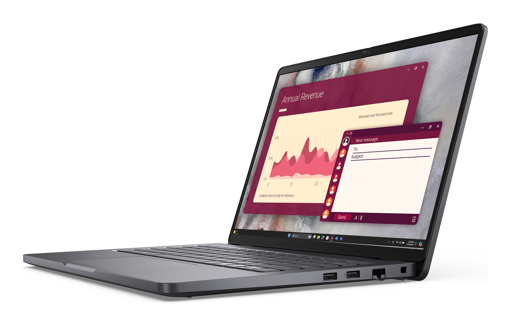 Dell Pro 14 PC14250 Core 7 150U 14.0"FHD+ IPS 300nits 60Hz 16GB DDR5 5200 SSD512 Intel Graphics FgrPr Cam FHD+IR WLAN+BT BcklKb 55Wh W11Pro 3Y ProSupport