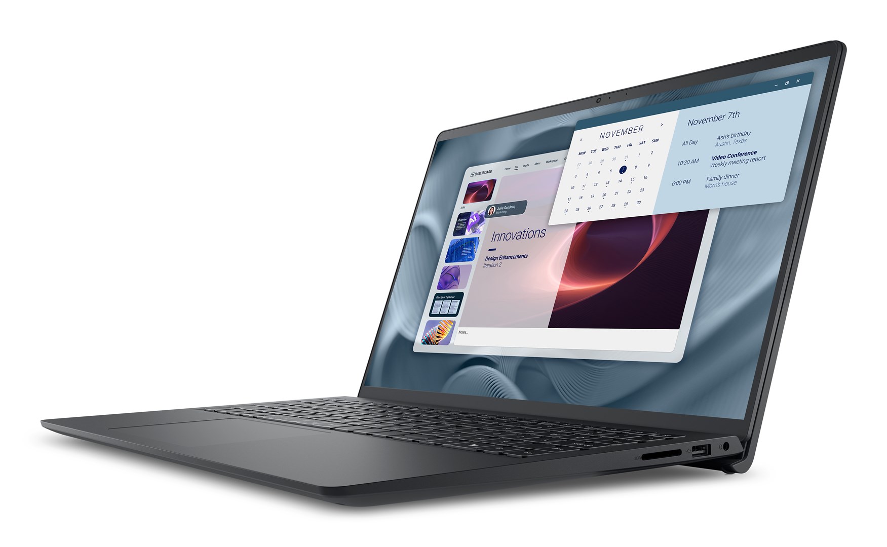 Dell Pro 15 Essential PV15250 Core 3 100U 15.6"FHD 120Hz 250nits AG 8GB DDR5 4400 SSD512 Intel UHD Graphics FgrPr WLAN+BT BcklKb W11Pro 3Y Pro Support Carbon Black